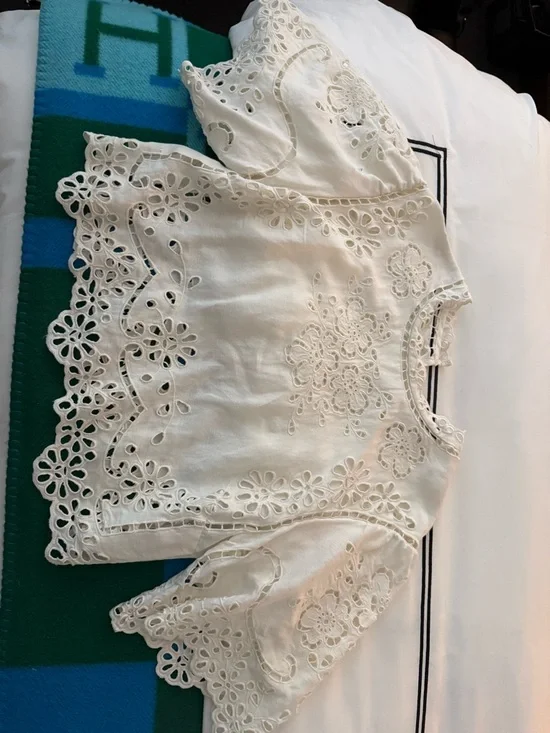 Sea NY Lulu embroidered linen top NWOT!! - Picture 6 of 6